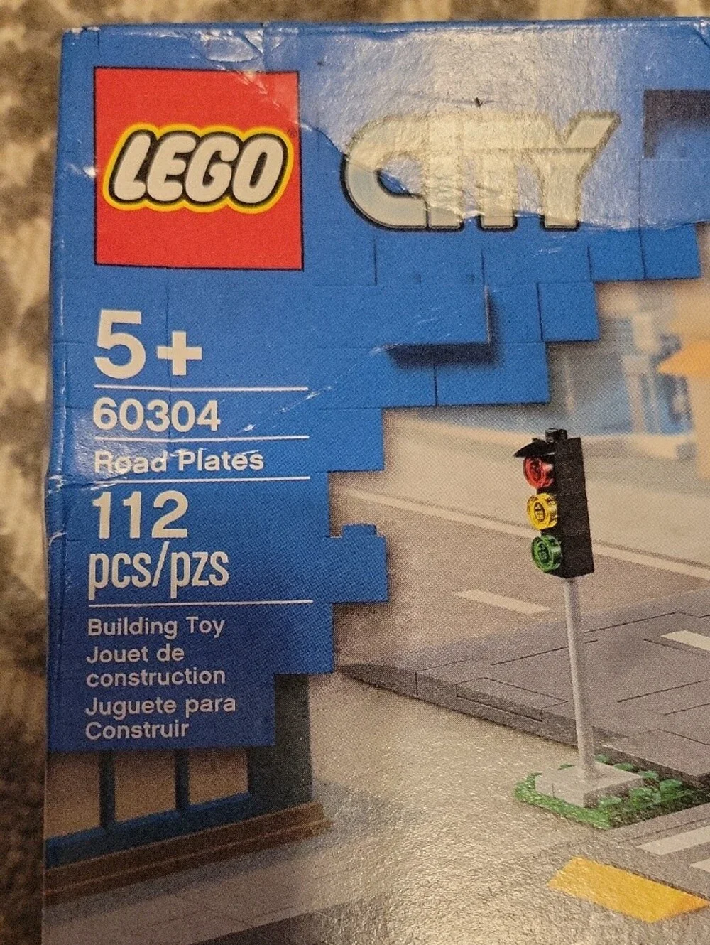 LEGO City Road Plates Set - Gray, Blue, Yellow, Green